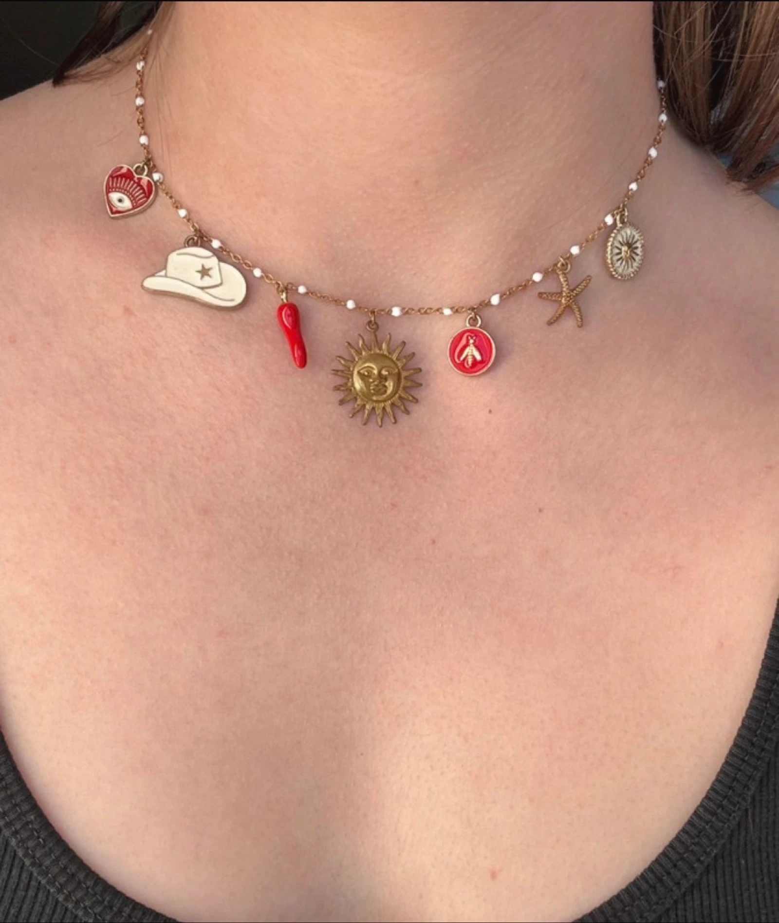 Collier / bracelet à breloque pour l'été🌸
